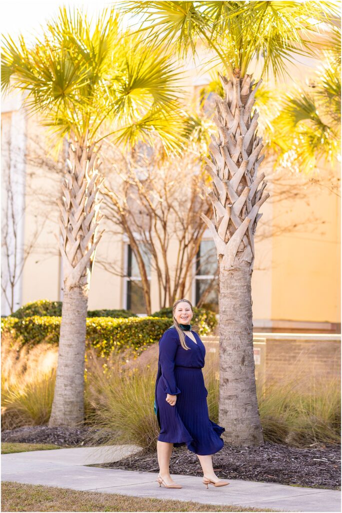 Charleston graduation session with a Charleston Southern University graduate