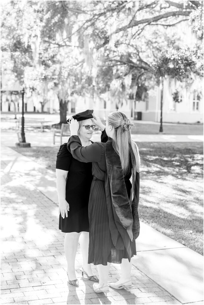 Doctor of Physical Therapy graduate photographed in historic downtown Charleston