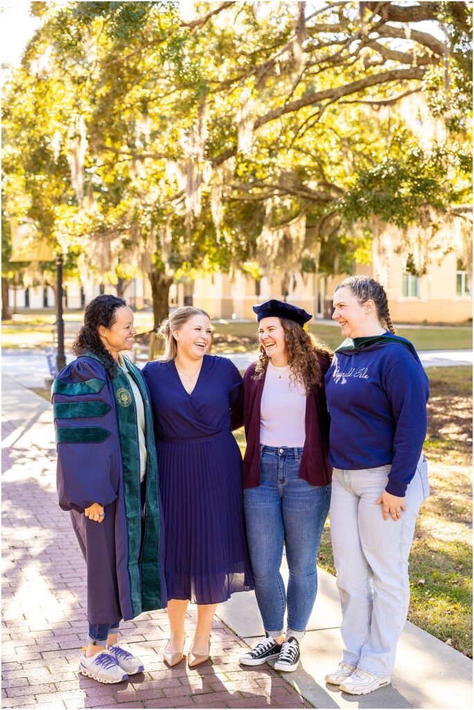 DPT graduate celebrating her Charleston Southern University graduation