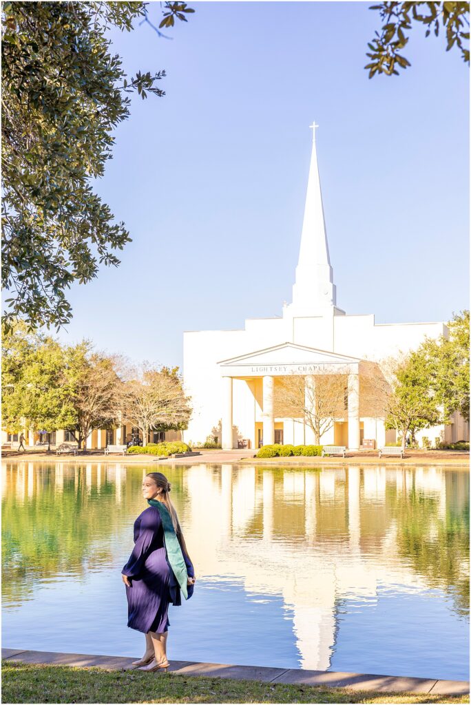 DPT graduate celebrating her Charleston Southern University graduation