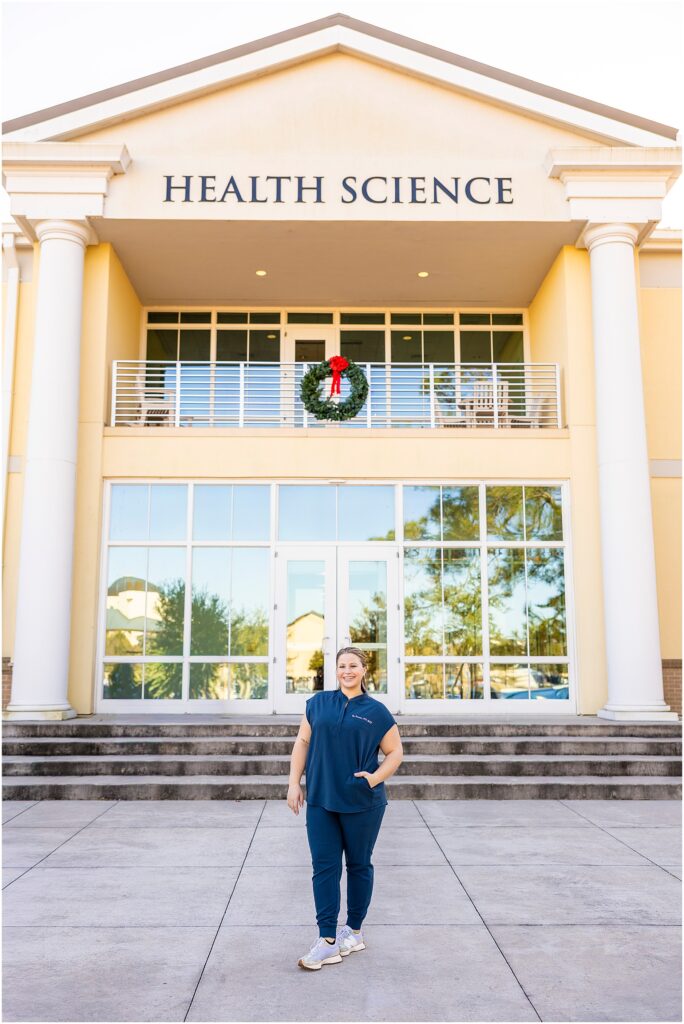 Downtown Charleston streets as the backdrop for a graduation photo session