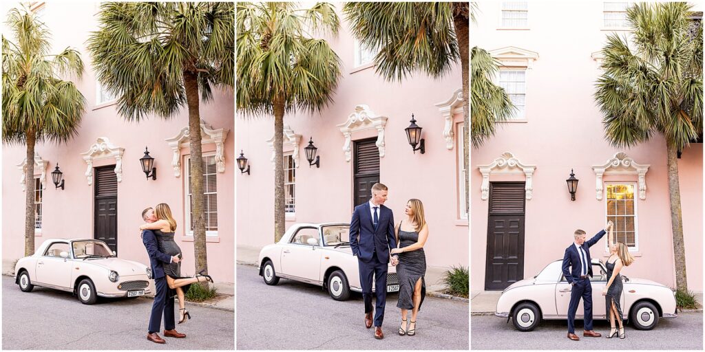 Matt and Taylor sharing a quiet embrace during their engagement session.