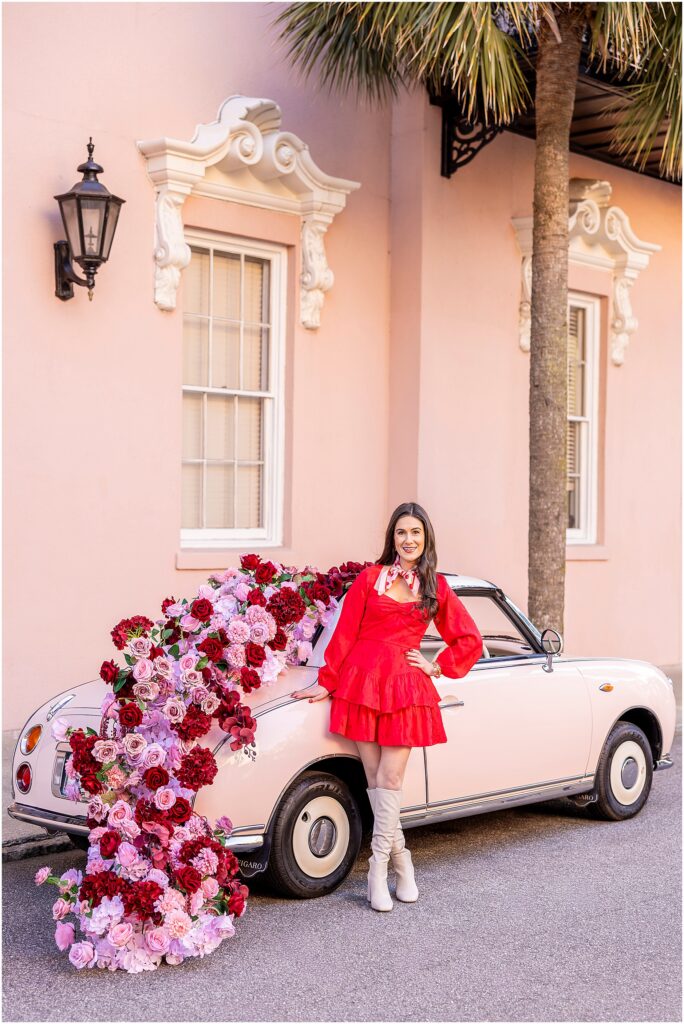 Hawley Hat Company Charleston branding session at The Mills House Hotel styled with The Pink Figgy and flowers by The Charleston Petal.