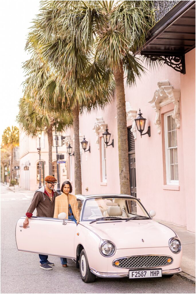 Upstate New York couple celebrating 25 years of marriage at The Mills House Charleston.