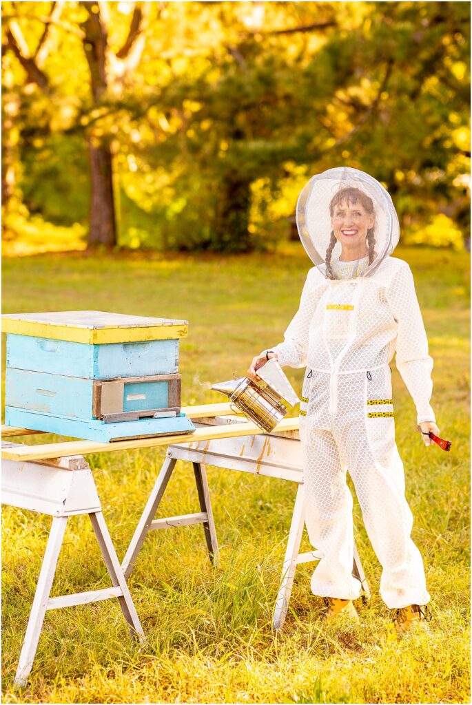 Charleston brand photography session for beekeeping apparel brand Jeometry Beewear™