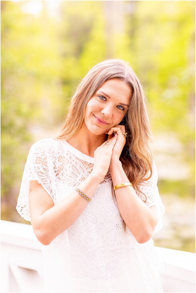 Timeless senior portrait of a Charleston Southern University graduate