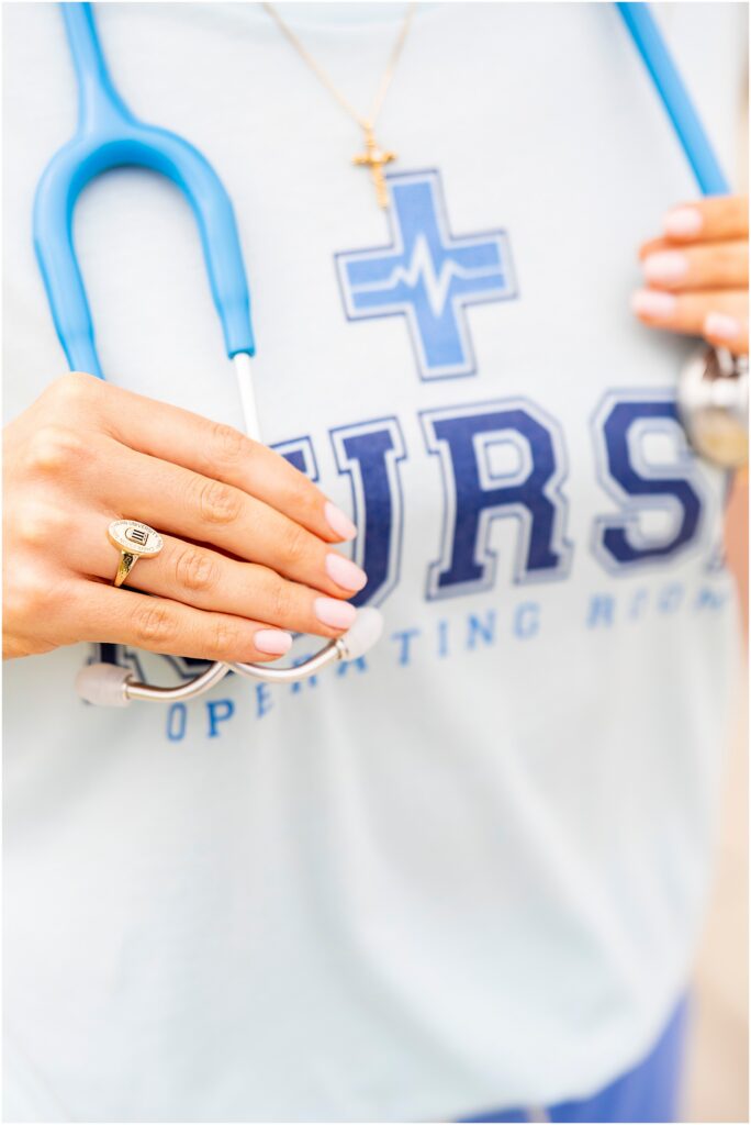 Graduate photos at Charleston Southern University celebrating completion of a BSN program.
