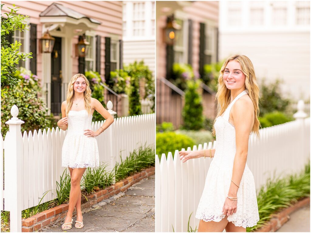 Senior photos in downtown Charleston celebrating Remington's senior year.