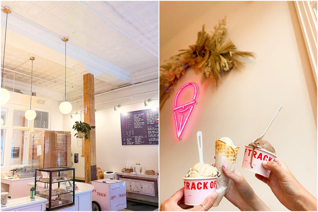 Off Track Ice Cream in downtown Charleston, South Carolina.