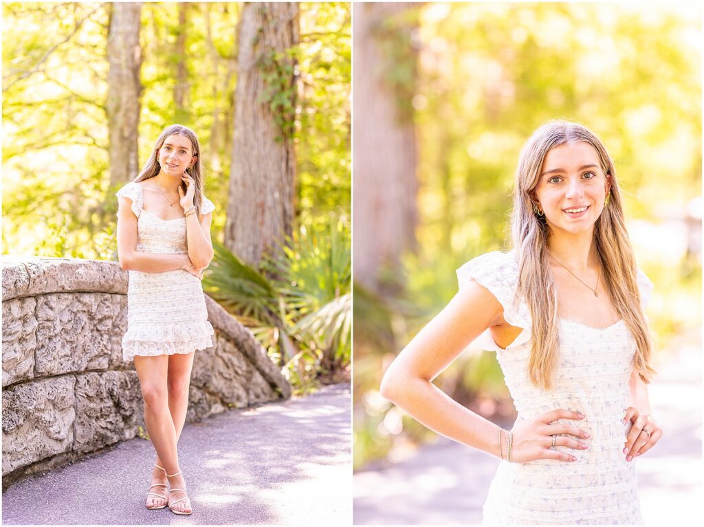 Destination senior photos celebrating graduation in one of the Lowcountry's most scenic outdoor locations.